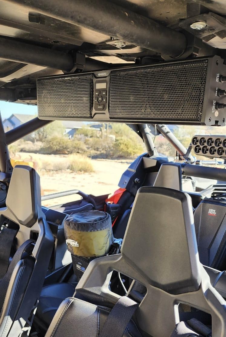 KEMIMOTO 6-Speaker Metal UTV Sound Bar Compatible with RZR Can-Am Golf ATV customer photo 2