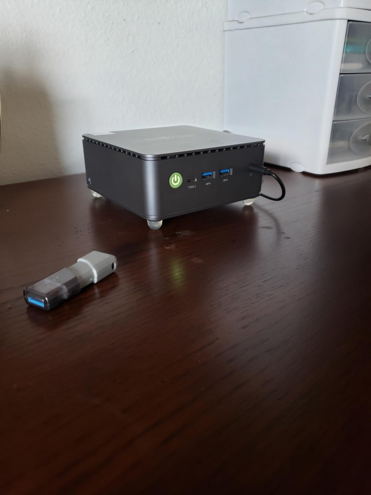 GMKtec Mini PC, G11 AMD Ryzen Embedded R2514 (Beats 4300U/N150), 16GB DDR4 RAM 512GB PCIe M.2 SSD, Business Office Personal Desktop Computer Dual NIC 2.5GbE USB-C HDMI Triple Display customer photo 1