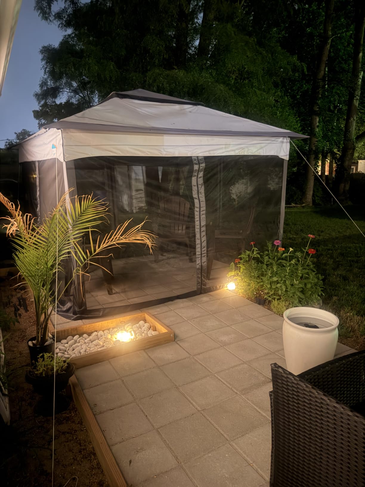 JKIMK Solar Globe Lights Outdoor Waterproof-Solar Balls for Garden customer photo 2
