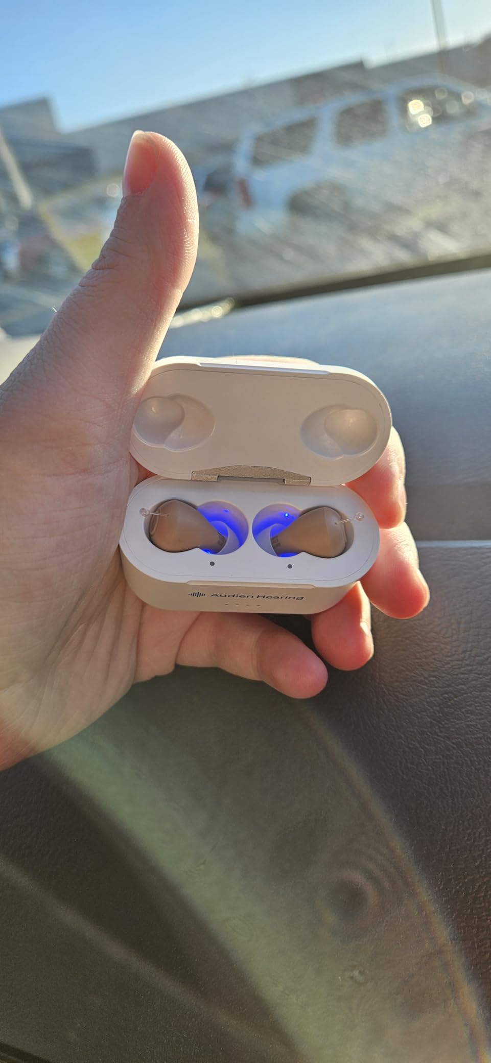 Audien Atom Pro 2 OTC Hearing Aids for Seniors & Adults | Wireless, Rechargeable, Nearly Invisible, Premium Comfort Design, UV Sanitizing Technology, Sound Check Included customer photo 1
