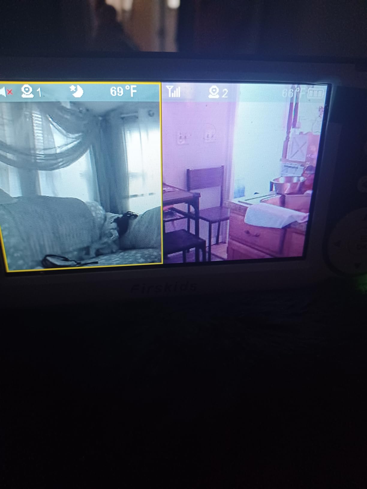 Baby Monitor - 1000ft Long Range Baby Monitor with Camera and Audio No WiFi, Built in 3500mAh Battery,Auto Night Vision, Temperature, 2-Way Talk, 8 Lullabies, 4.3'' Screen customer photo 2