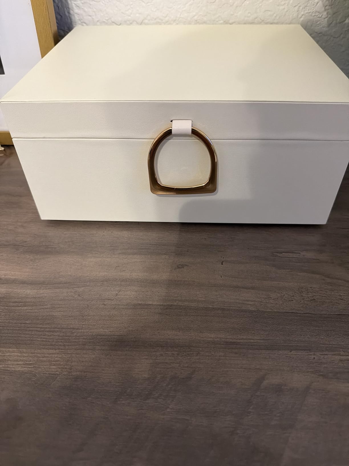 SONGMICS 2-Layer Jewelry Box with Handle, Removable Tray, Floating Effect customer photo 1