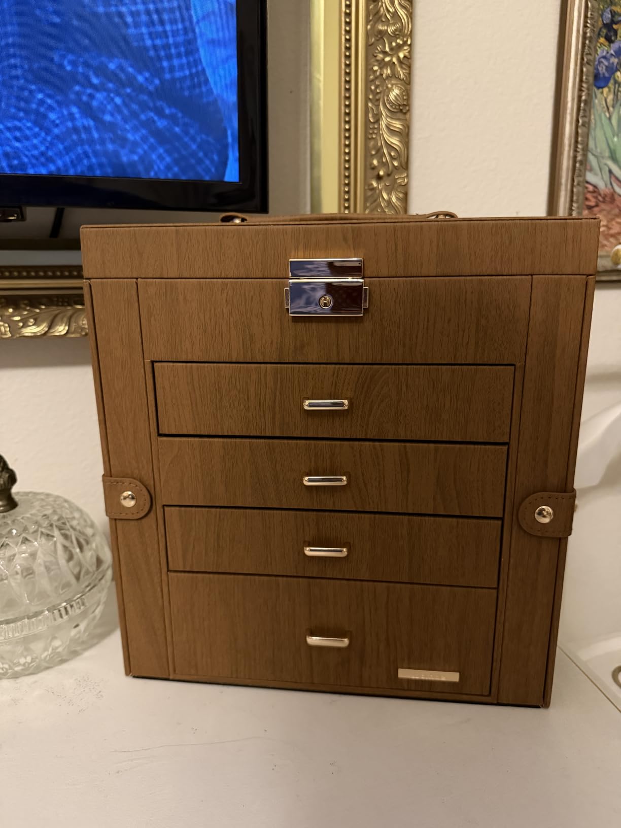 Homde Large Jewelry Box for Women: 5-Layer Organizer with Lock for Dresser customer photo 1