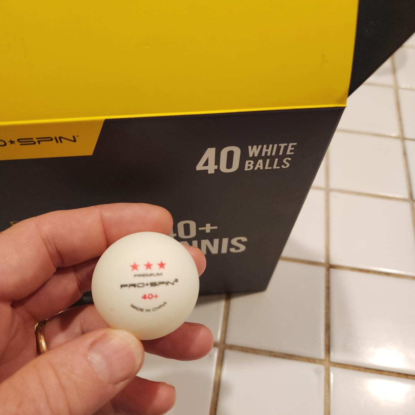 PRO-SPIN Ping Pong Balls – 3-Star ITTF-Approved Premium Table Tennis Balls | High-Performance 40+ ABS Professional Quality for Indoor & Outdoor Games customer photo 2