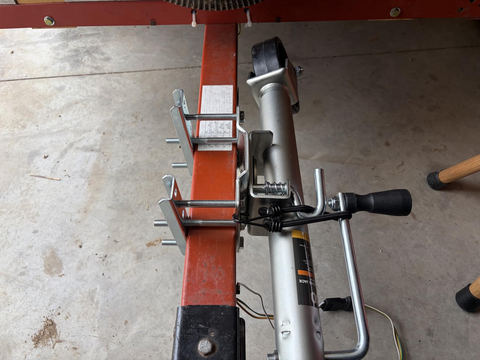 BIG RED Boat Trailer Jack with Wheel, 1000 lbs Swivel Boat Trailer Jack customer photo 1