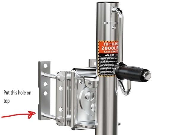 YOMILINK 2000 lbs Trailer Jack with Dual Wheel, Heavy Duty Swivel Boat Jack customer photo 2
