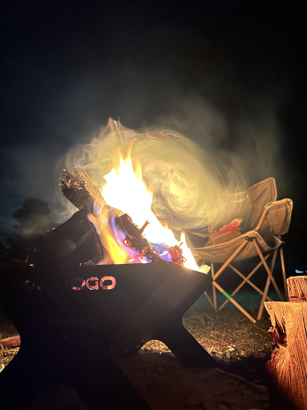 Odoland Portable Folding Charcoal Grills for Outdoor Cooking Bonfire BBQ customer photo 1