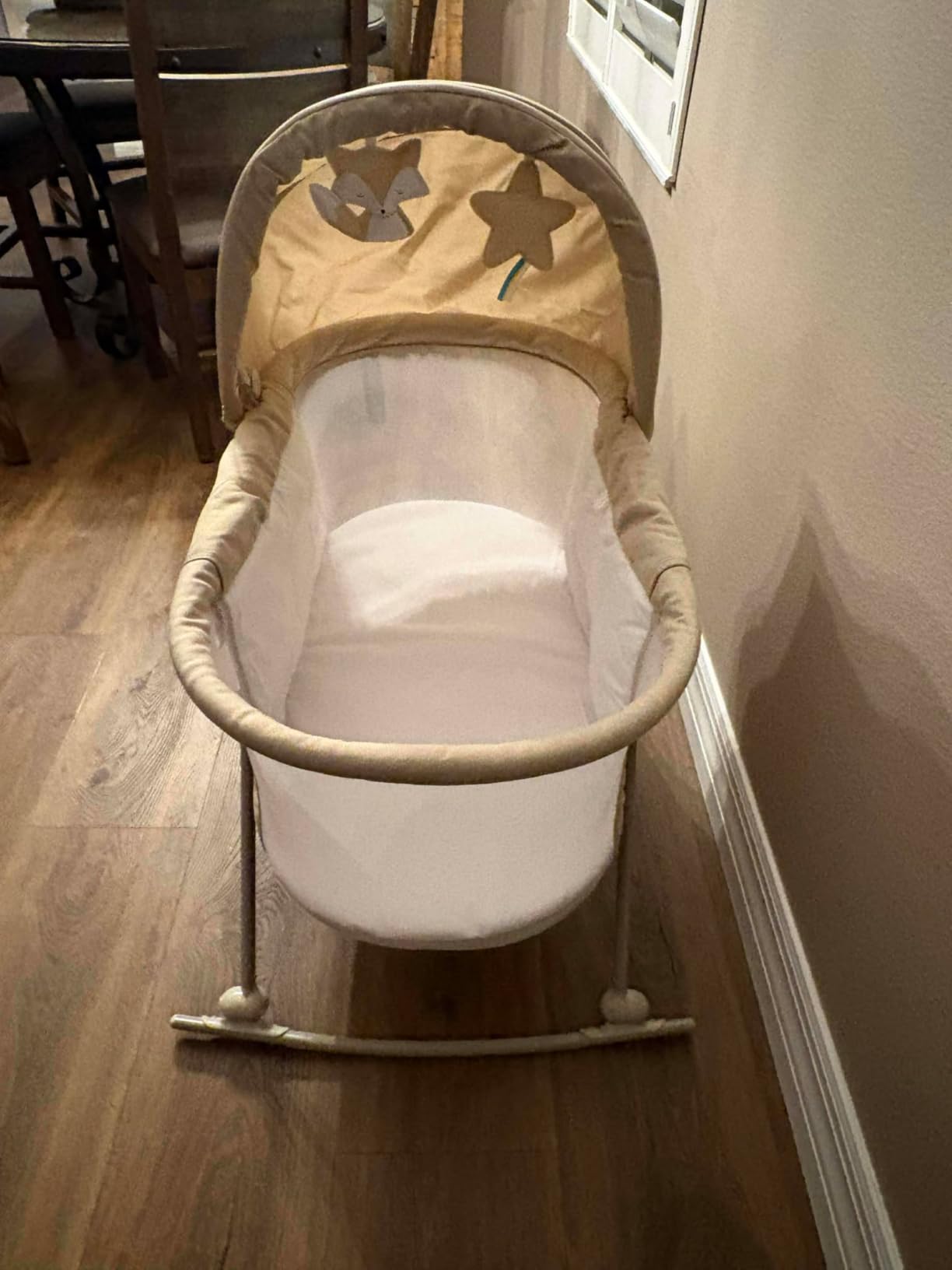 Kinderkraft LOVI Travel Bassinet for Baby, Beige customer photo 2