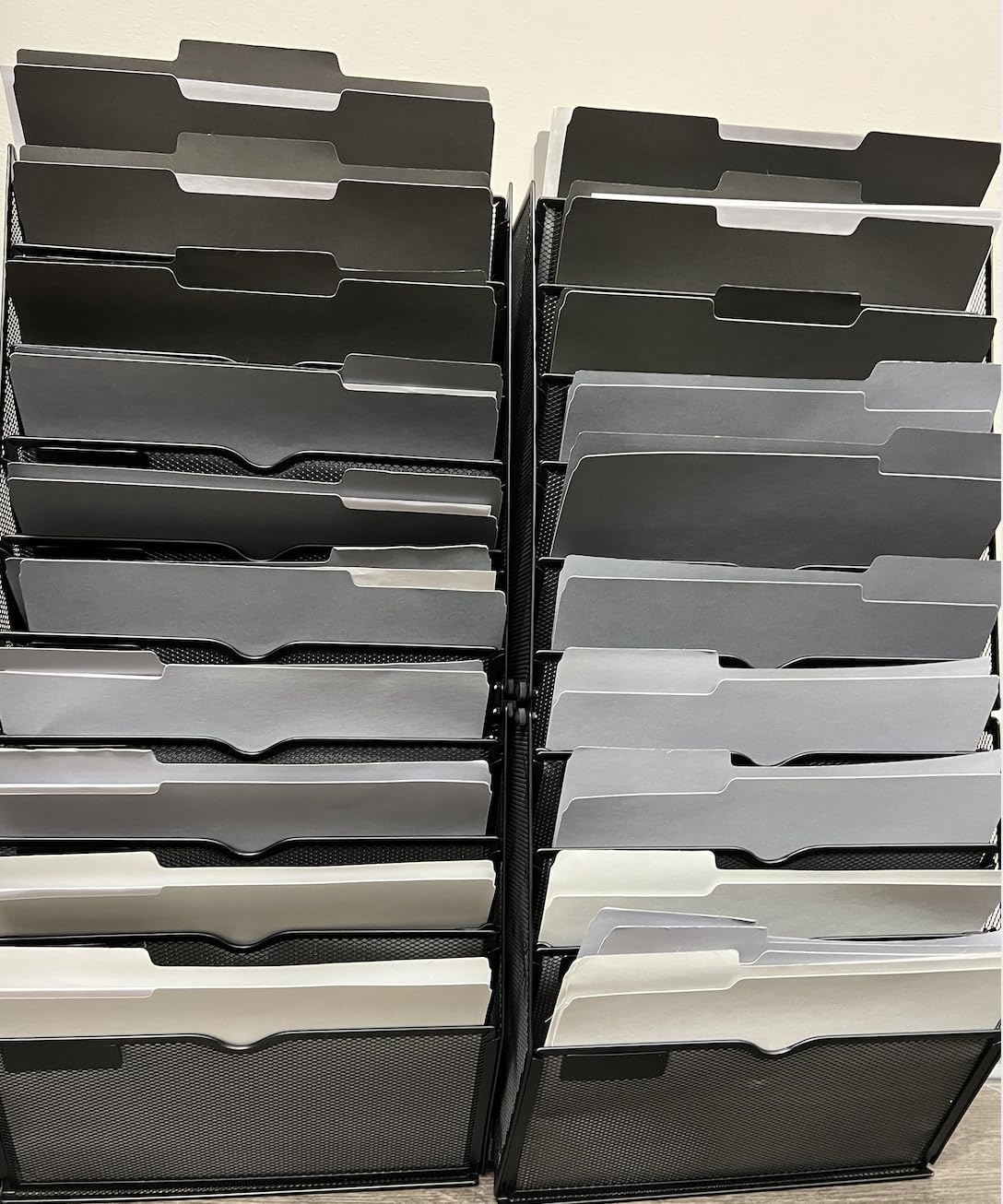 SUPEASY 10-Tier Wall File Organizer, Hanging File Holder, Wall Mail Sorter customer photo 2
