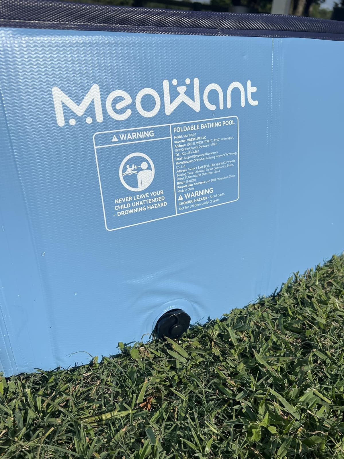 Meowant Extra Large Dog Pool Foldable 97'', Hard Plastic Kiddie Pool customer photo 2