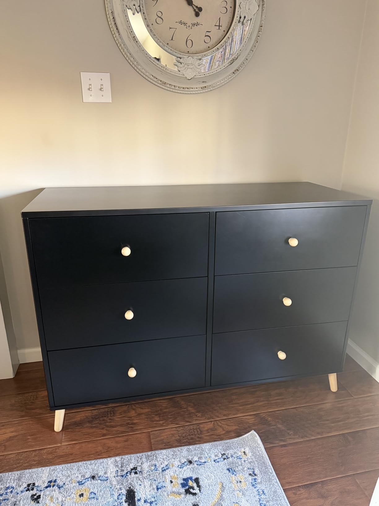 Delta Children Essex 6 Drawer Dresser, Bianca White/Natural customer photo 2