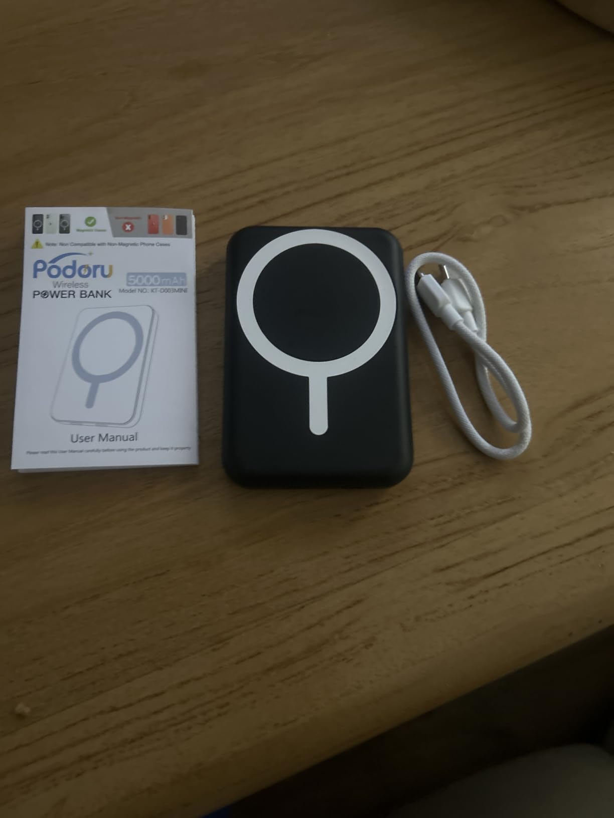 podoru for MagSafe Power Bank 5000mAh, Ultra-Slim Magnetic Portable Charger customer photo 1