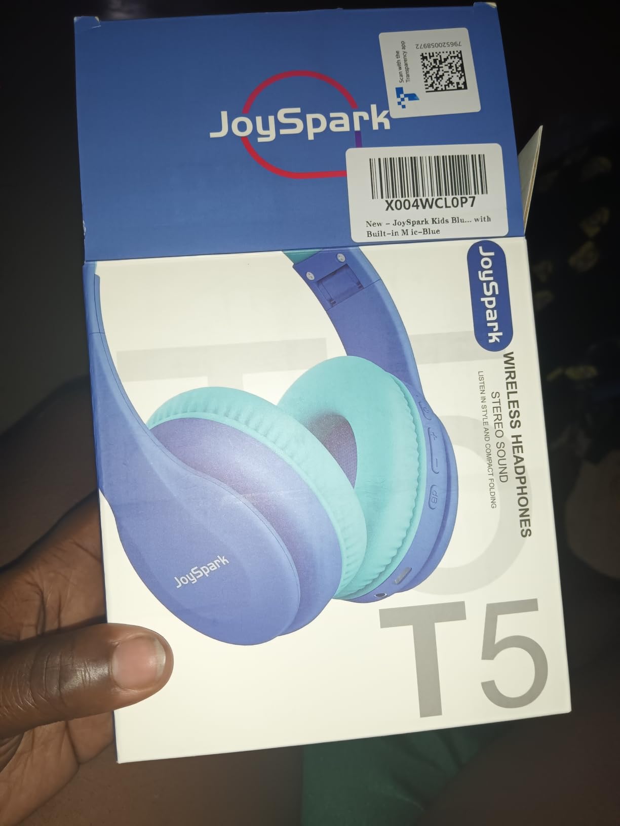 JoySpark Kids Bluetooth Headphones, Lightweight Wireless Headphones for Kids, 85/94dB Volume Limited, 60 Hours Playtime, Bluetooth 5.3, Over-Ear Toddler Headsets with Built-in Mic-Purple customer photo 2