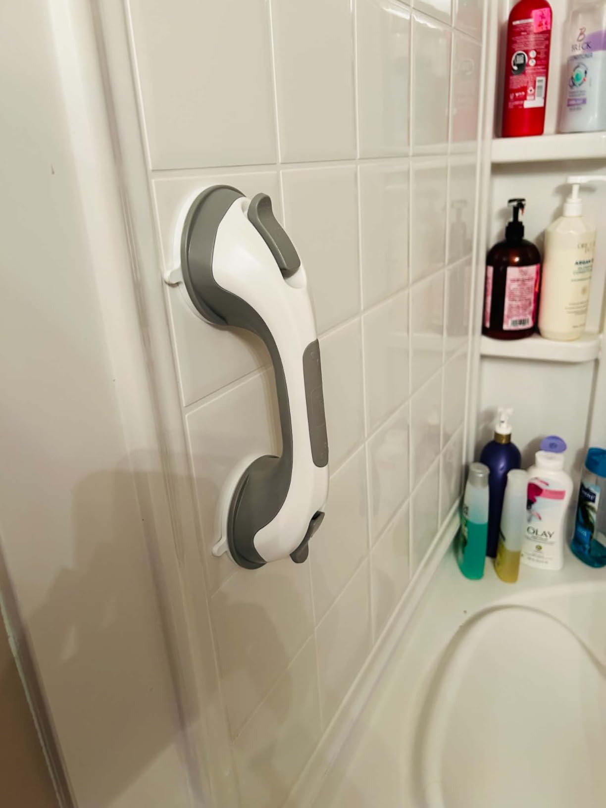 TAILI Shower Grab Bars,Shower Handles for Elderly Suction,2 Pack 12.2