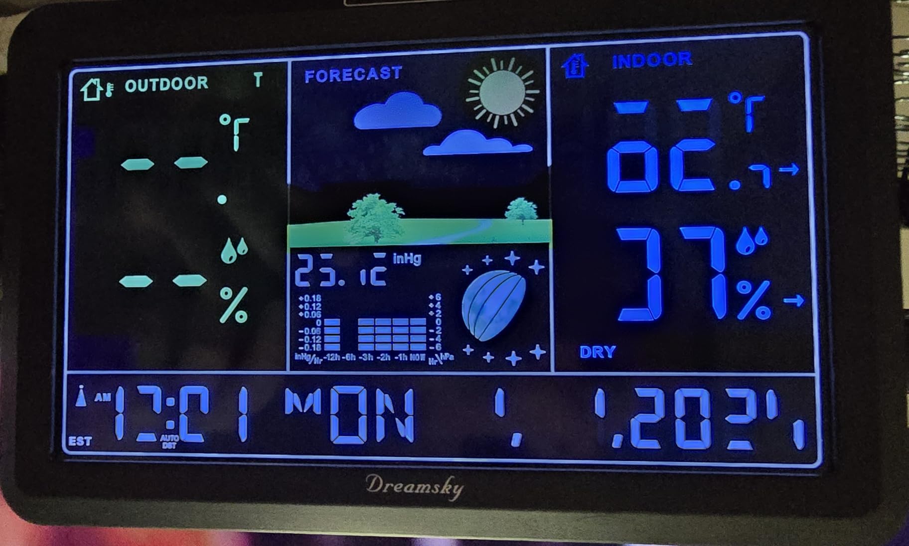 DreamSky Weather Station Indoor Outdoor Thermometer Wireless, Atomic Clock customer photo 2