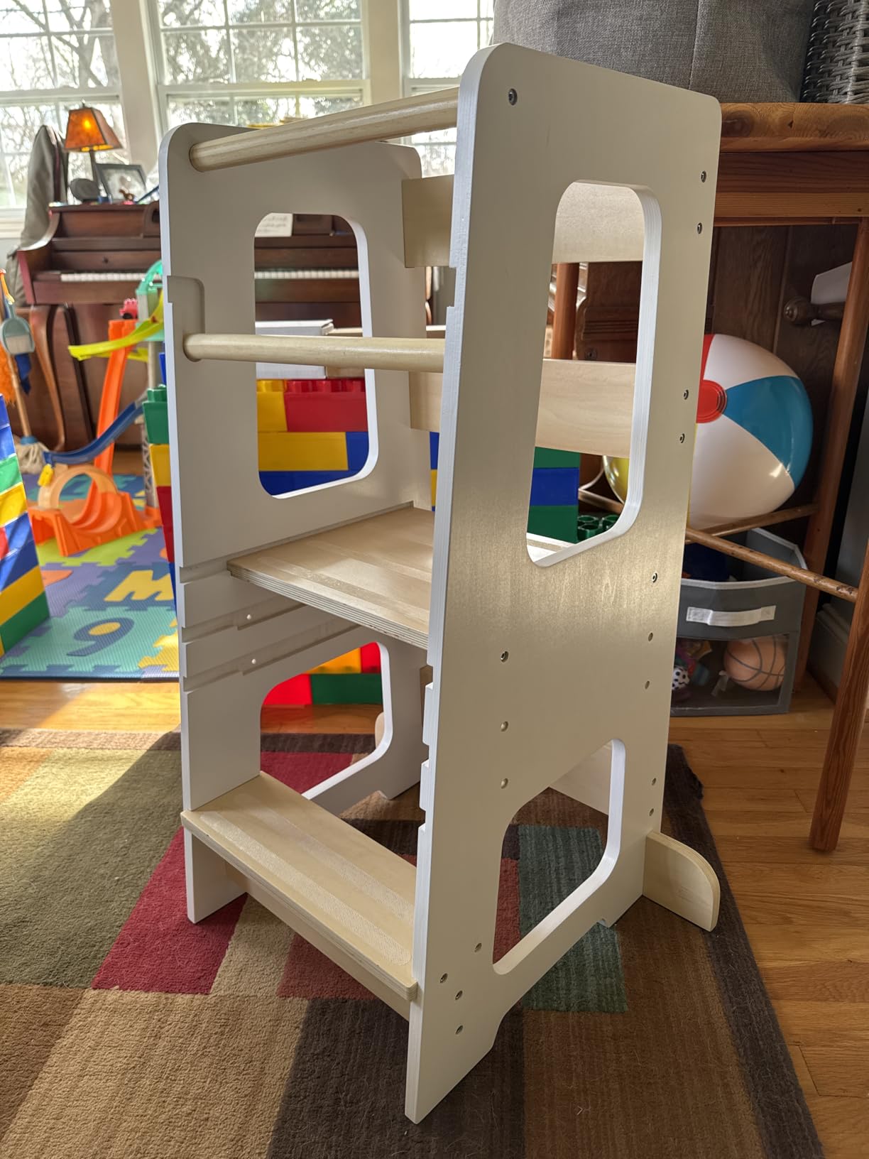 Wooden Toddler Tower, 3 Heights, Standing Tower & Kitchen Helper customer photo 1