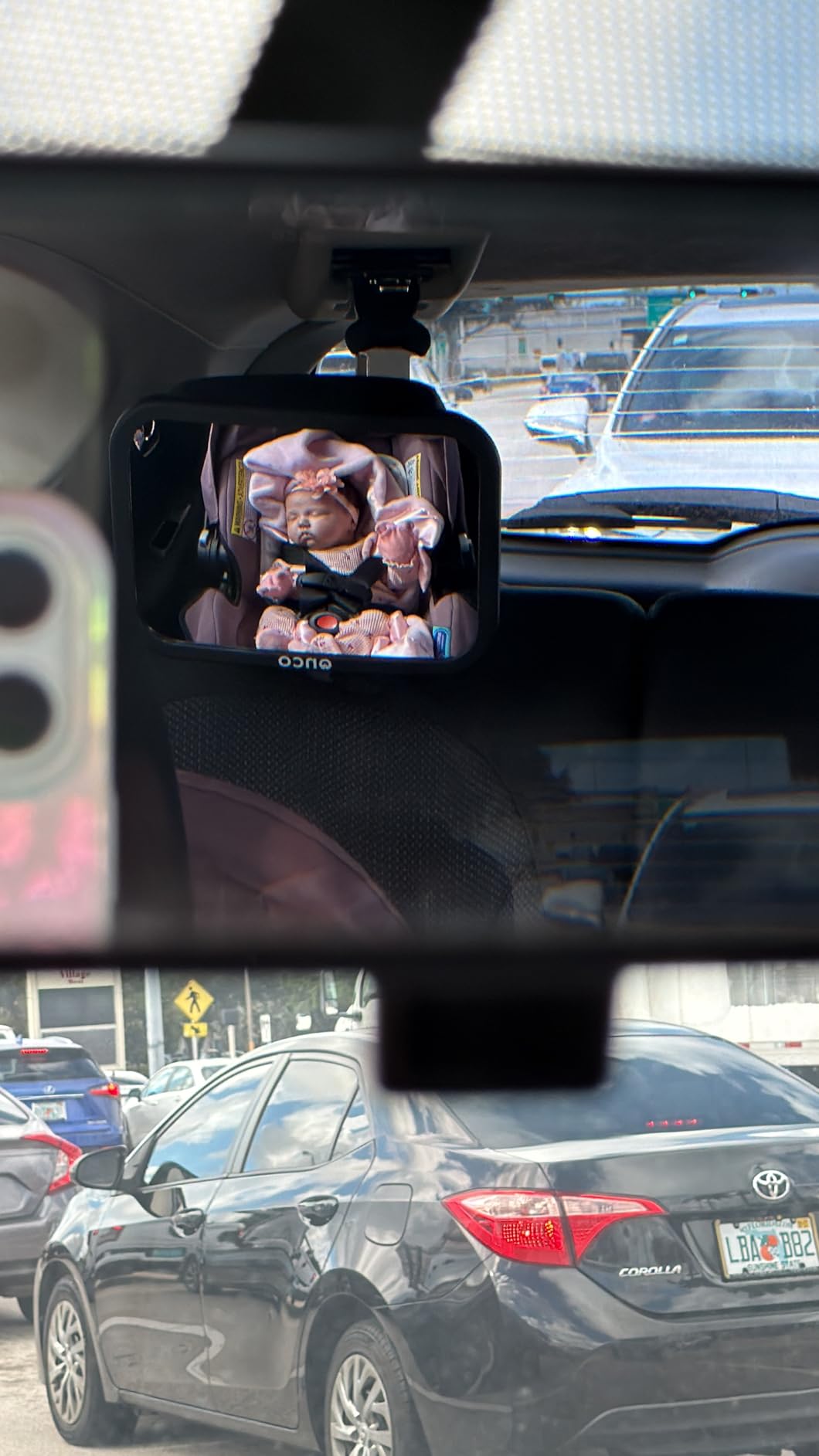 Onco Baby Car Mirror for Rear Facing Seats (2 Pack) customer photo 2