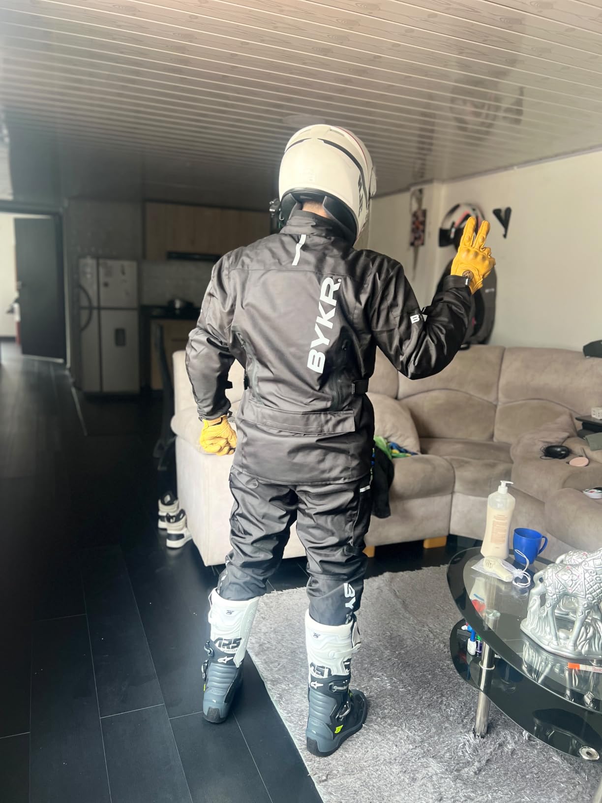 Motorcycle Pants for Men and Women Armored Cordura Overpants Enduro ATV Dual Sports Motocross Cargo Work Touring customer photo 2