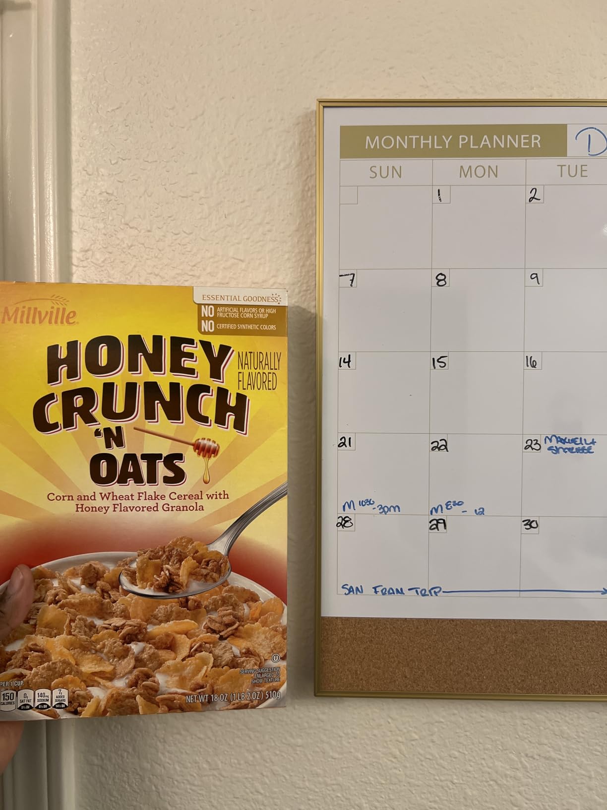 ARCOBIS Dry Erase Calendar with Cork Board for Wall customer photo 1