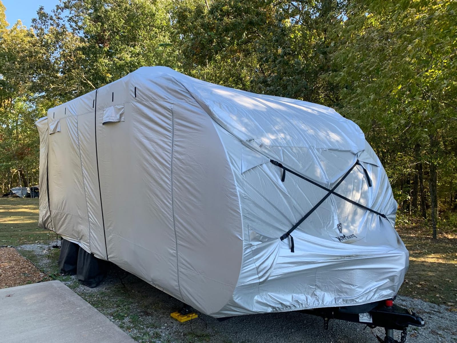 RVMasking Travel Trailer RV Cover, 9-Layer Heavy Duty Waterproof,31-34ft customer photo 2