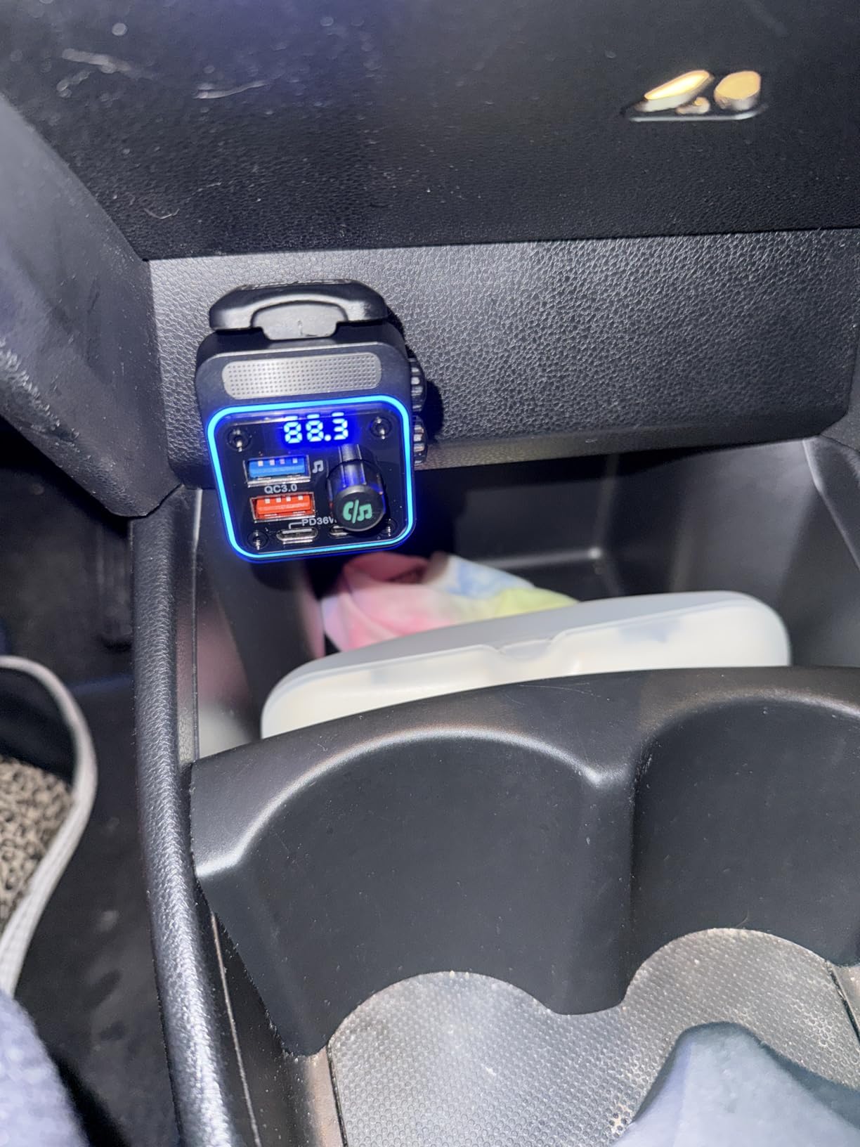 Nulaxy 54W Bluetooth 5.3 Car Adapter, FM Transmitter 4-Port Fast Charging customer photo 1