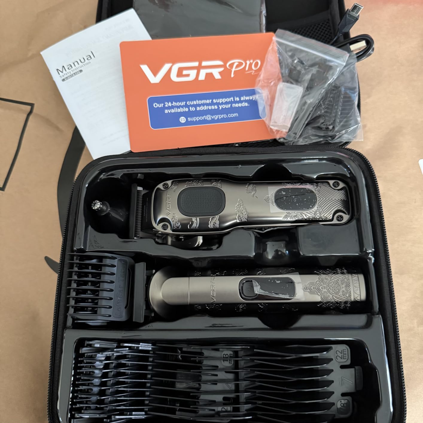 VGRPRO Hair Clippers for Men Professional, Cordless Clipper and Trimmer Set customer photo 2