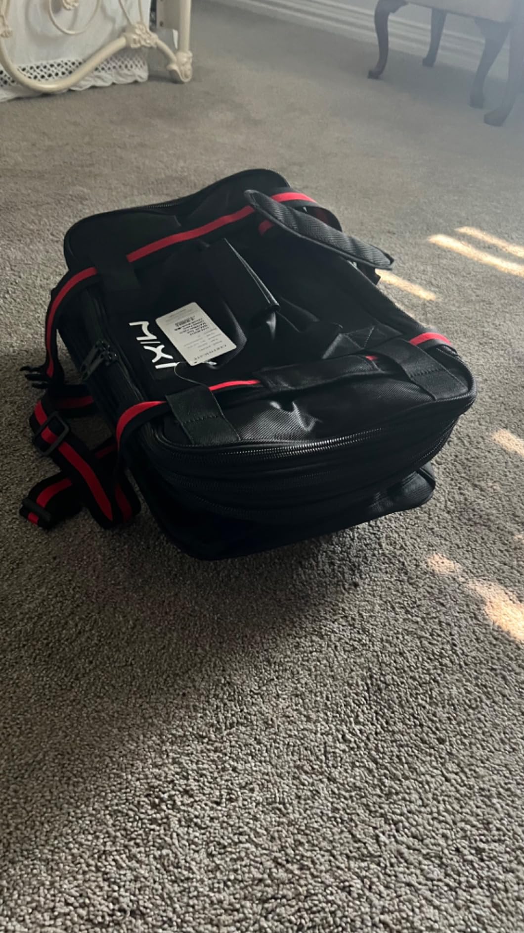mixi Travel Bag with Wheels Expandable Foldable Luggage Bag Collapsible Rolling Travel Bag Duffel Bag Large Capacity Suitcase for Men Women, Black customer photo 2