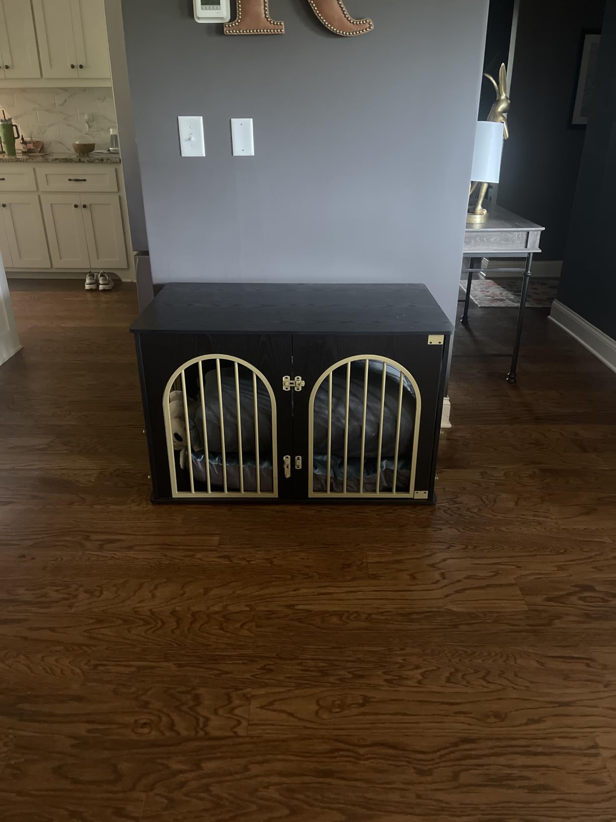 Hzuaneri 39.4'' Dog Crate Furniture,Dog Kennel Indoor for Medium/Large Dogs customer photo 1