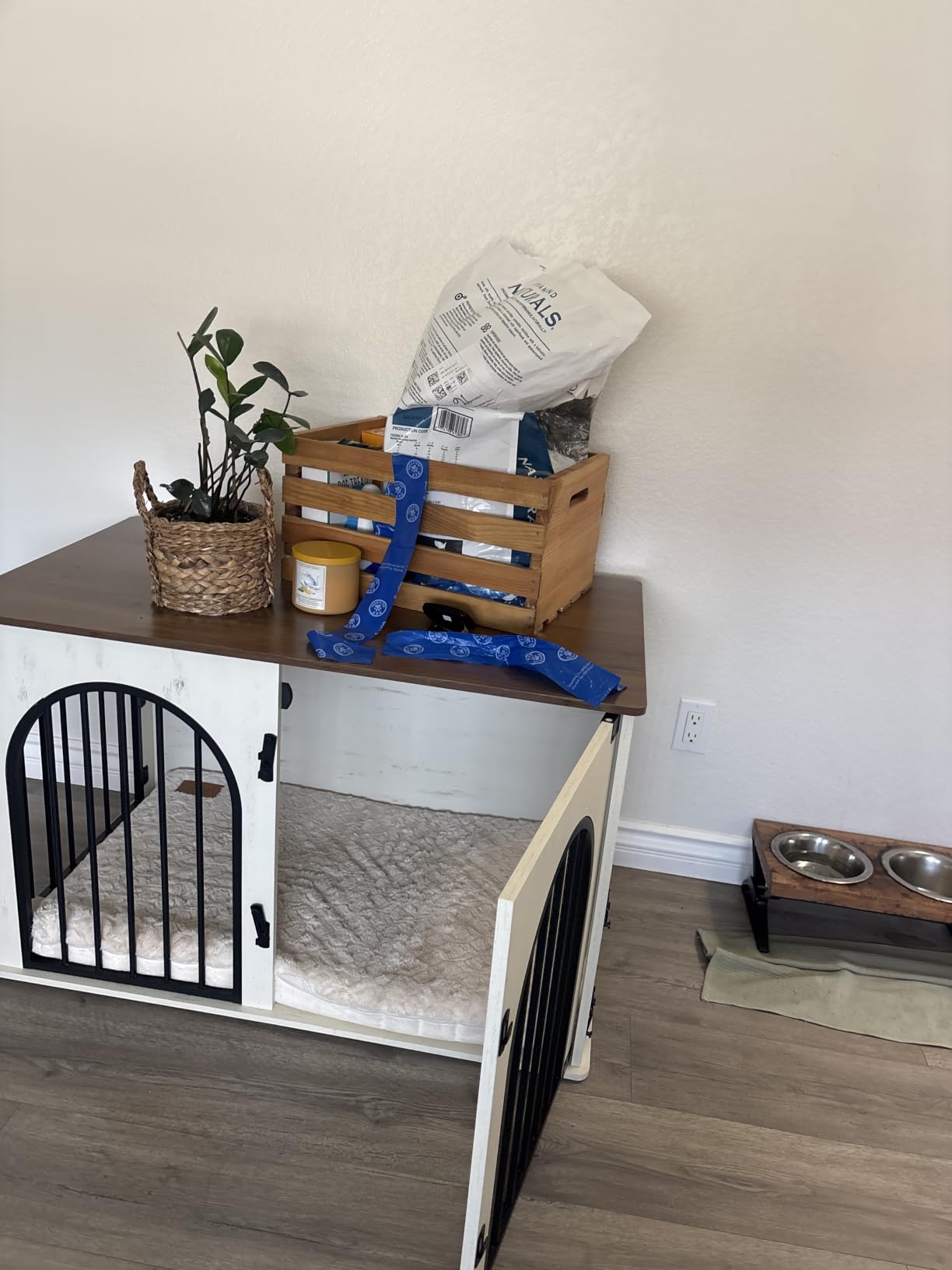 Hzuaneri 39.4'' Dog Crate Furniture,Dog Kennel Indoor for Medium/Large Dogs customer photo 2
