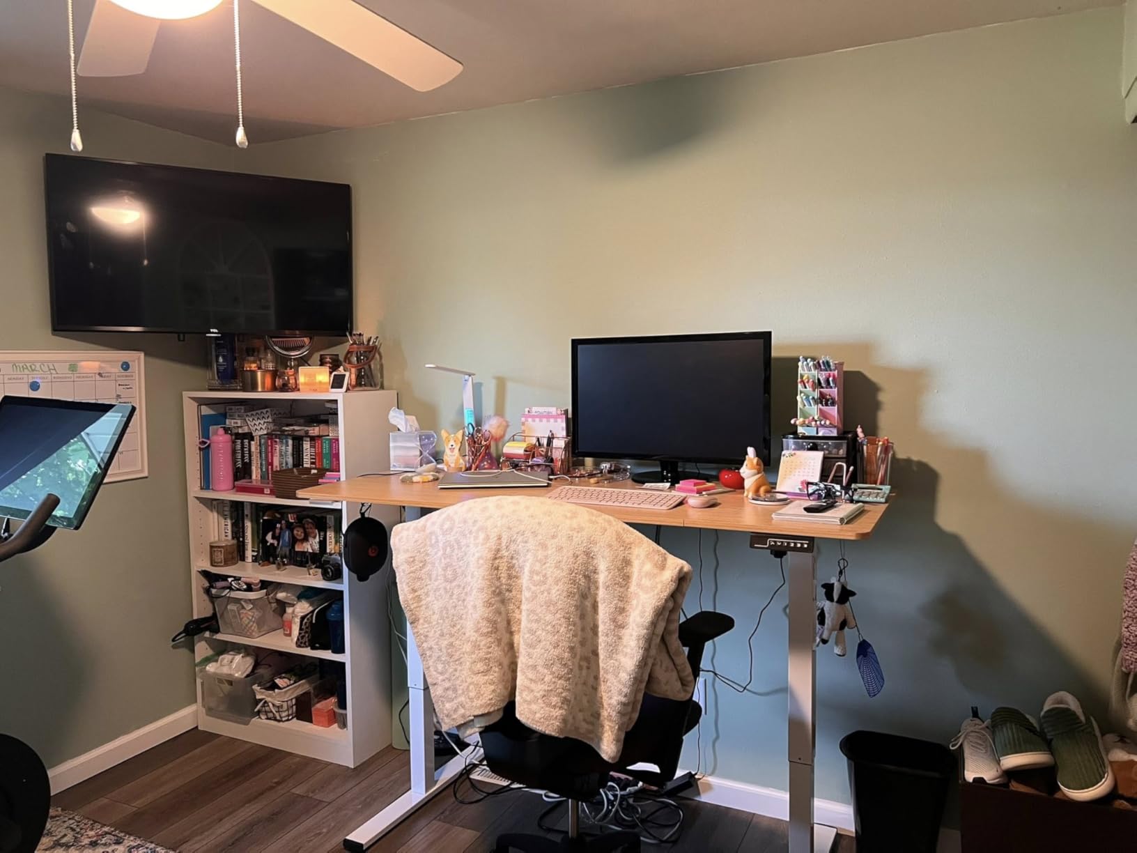 71''x31''Large Standing Desk Electric Adjustable for Home Office customer photo 1