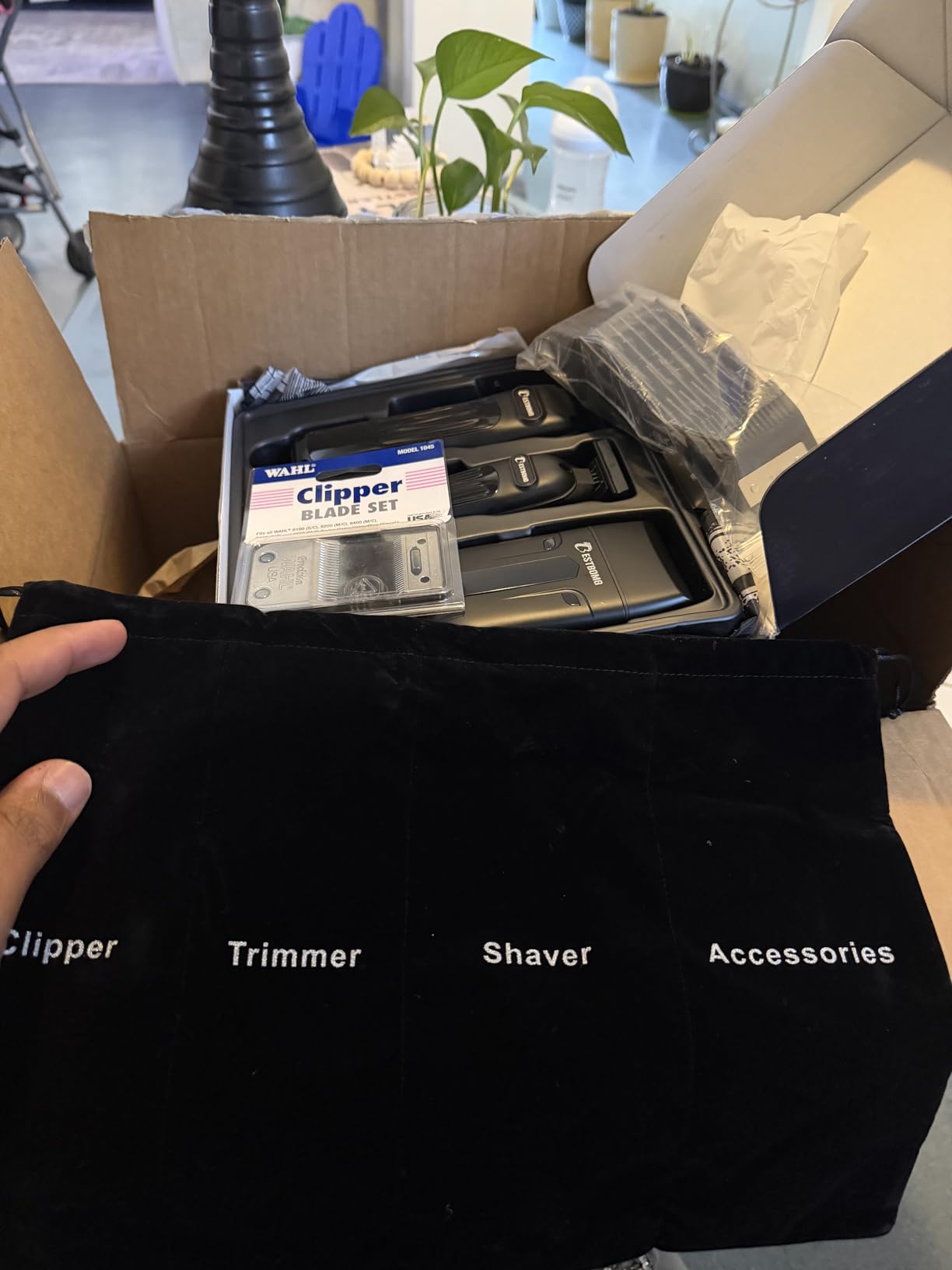BESTBOMG® Hair Clippers for Men, Clipper, Trimmer & Shaver Set, BS-Y4T9 customer photo 2