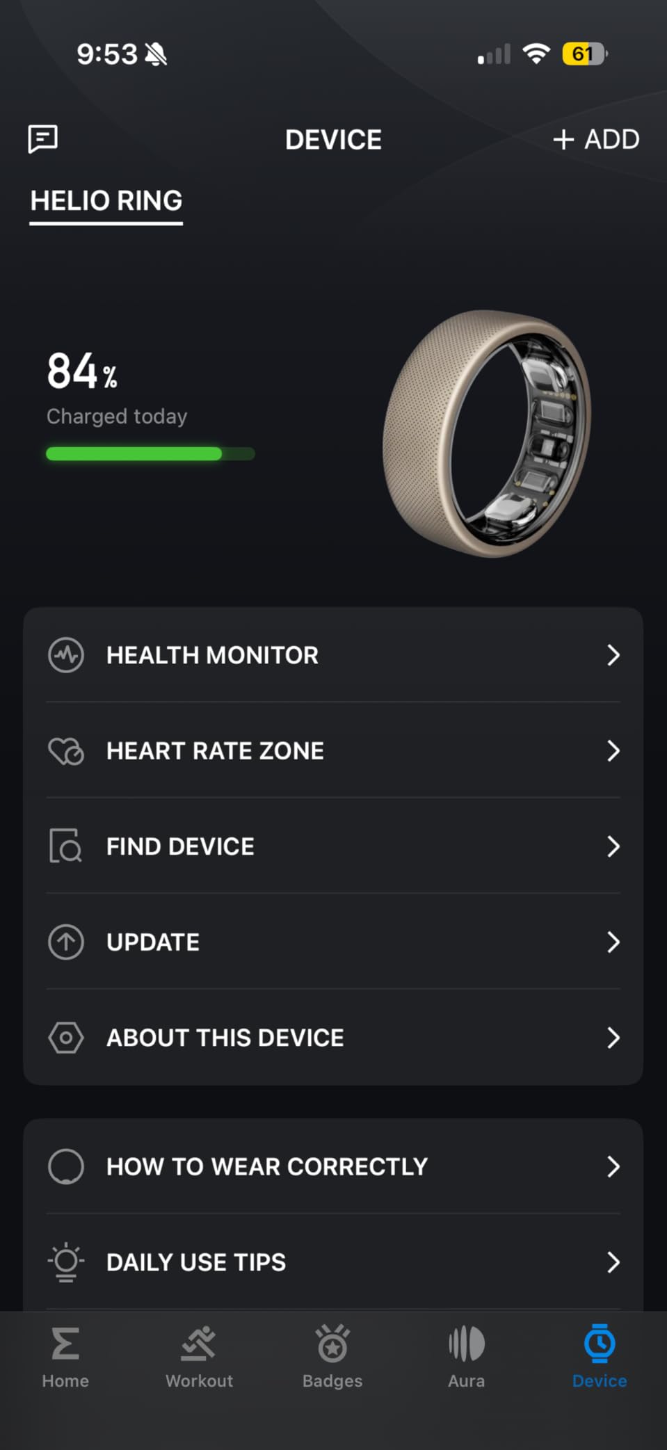 Amazfit Helio Smart Ring, Monitor Sleep/Heart, Water-Resistant, iOS/Android customer photo 1