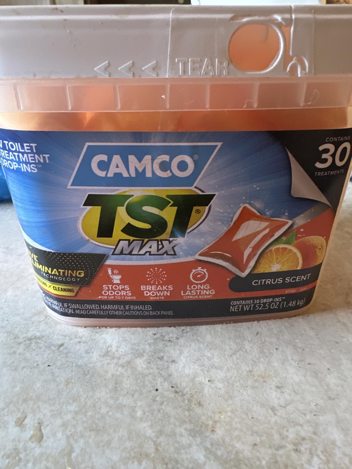 Camco TST PRO RV Toilet Treatment Drop-INs - New & Innovative Bio-Enzymatic Formula for Rapid RV Sewer Break Down - RV Black Tank Treatment - Fresh Pine Scent - Septic-Safe, 10-Pack (41770) customer photo 2