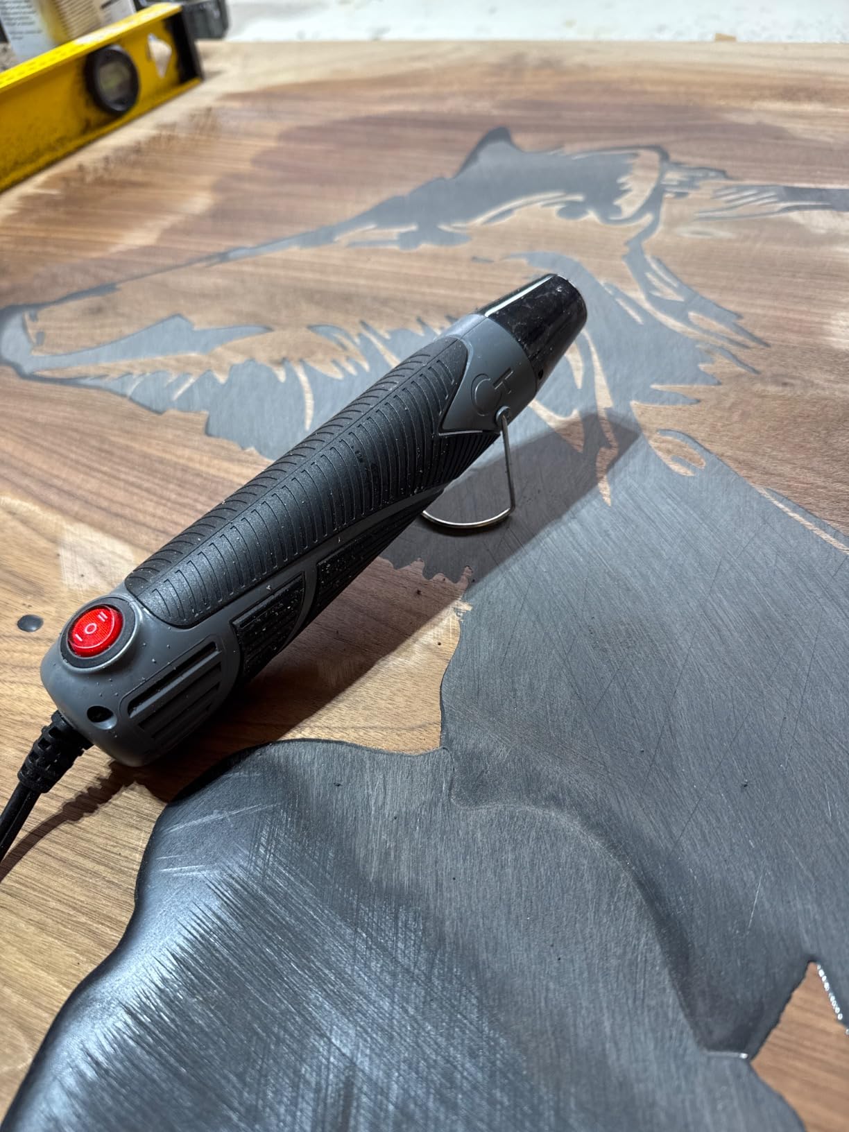 Heat Gun for Crafting, Mini Dual Temp Hot Air Gun Tool for Epoxy Resin, Shrink Wrapping, Vinyl Wrap, Embossing, Electronics, Candle Making, Sublimation, Phone Repair & DIY (Grey/Black) customer photo 2
