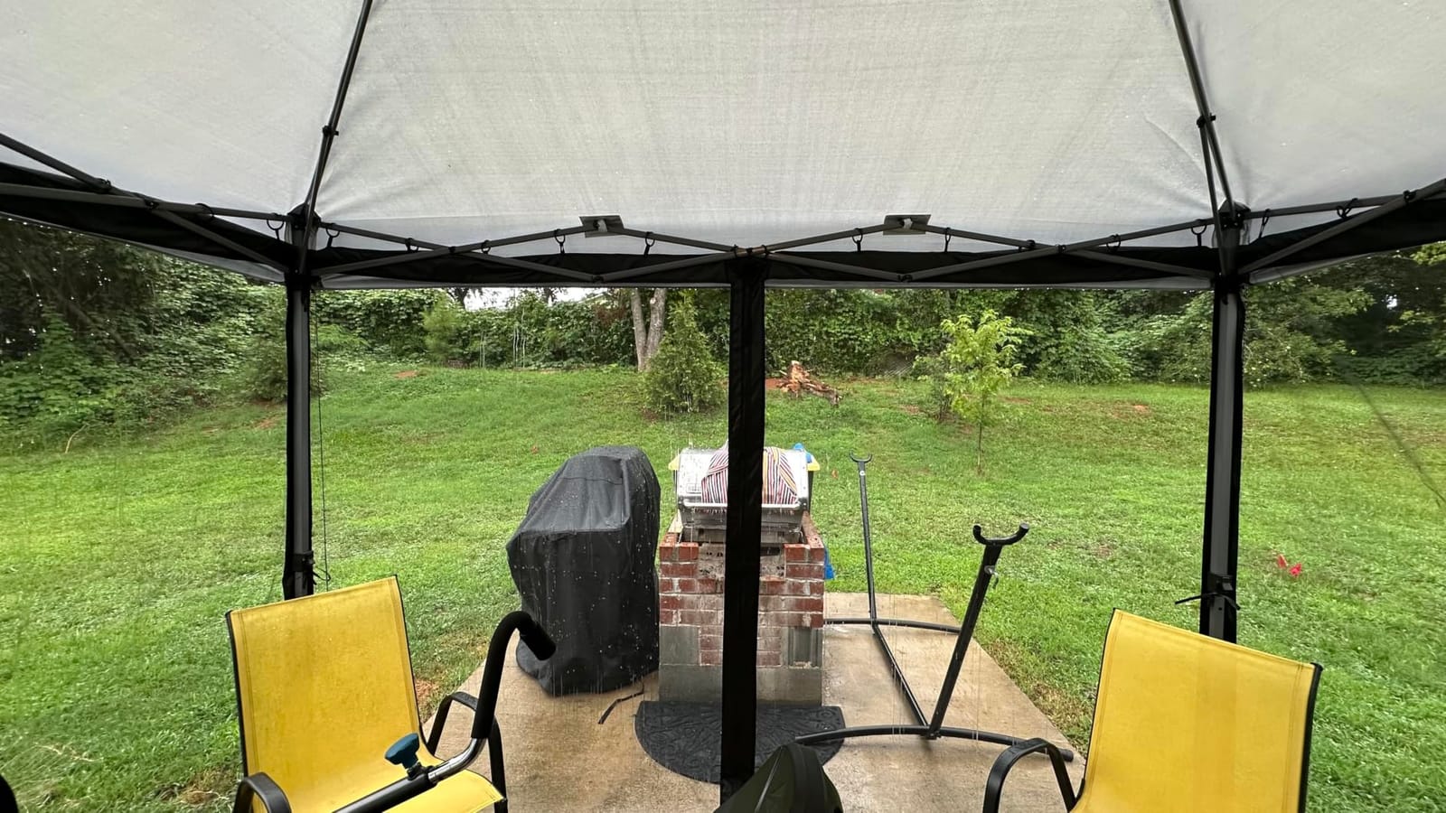10'x12' Gazebo Mesh Netting, 4 Panels with Zippers, Black customer photo 1