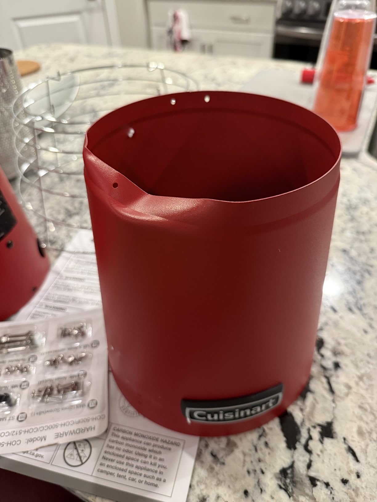 Cuisinart Patio Heater, Tabletop, Anti-Tilt Safety Switch, 11,000 BTU, Gray customer photo 1