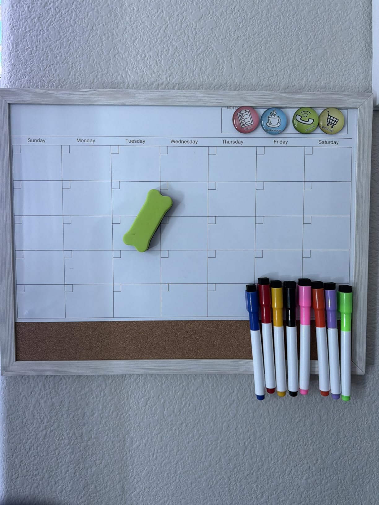 Tankee Dry Erase Calendar for Wall, 17x13 Hanging Whiteboard Calendar customer photo 1