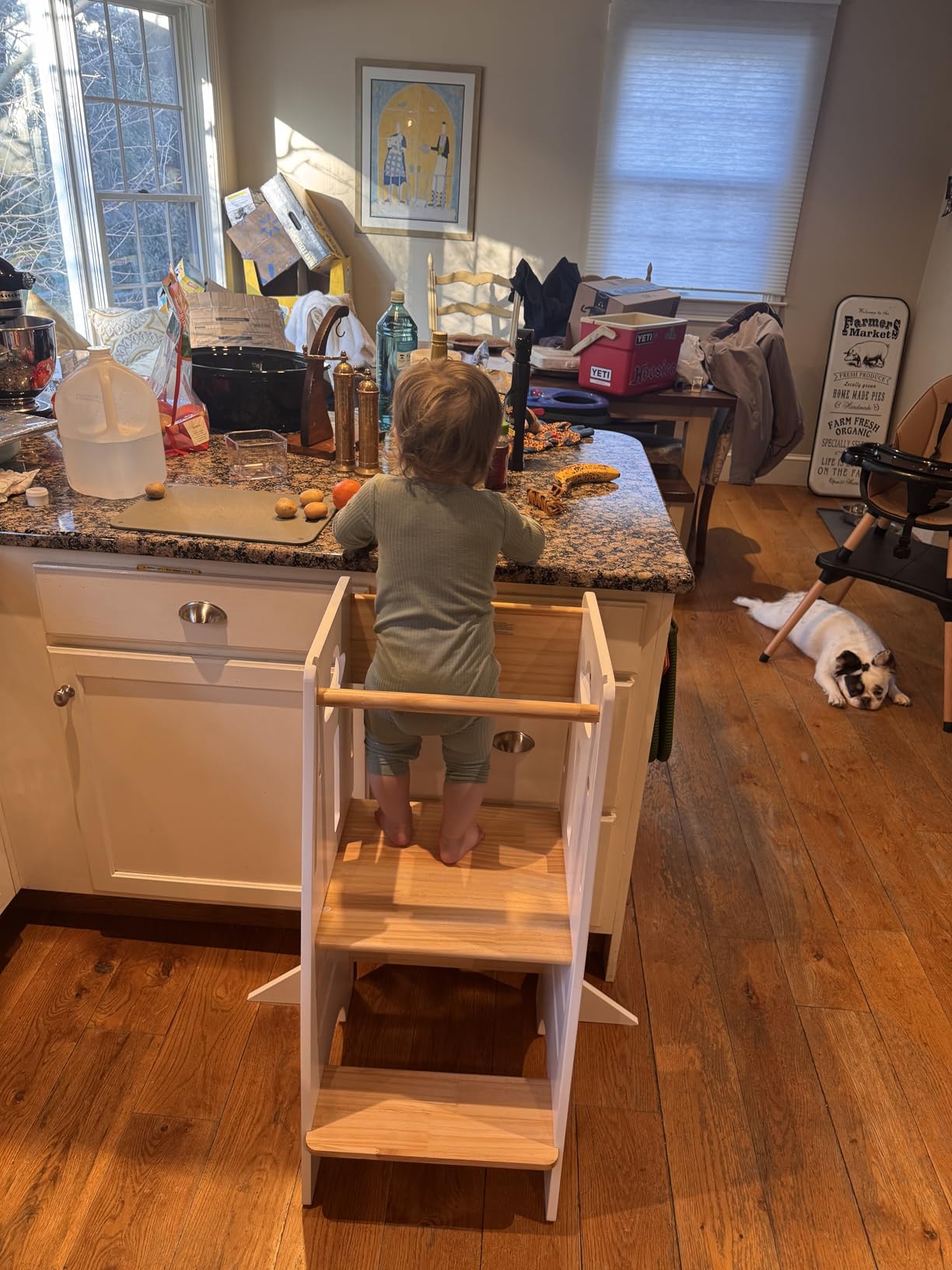COSYLAND Toddler Tower Toddler Standing Kitchen Stool (NO Wide Back Panel) customer photo 2
