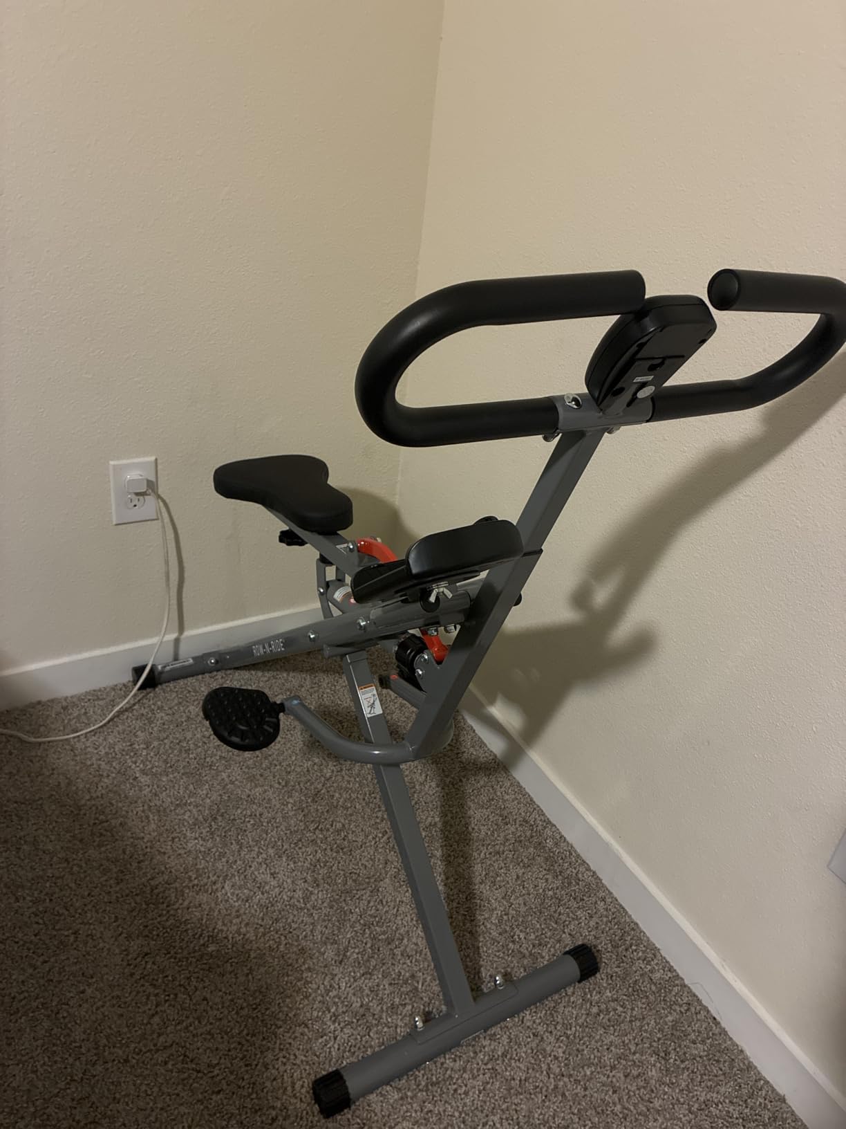 Sunny Health & Fitness Row-N-Ride Trainer for Full-Body Home Exercise customer photo 2