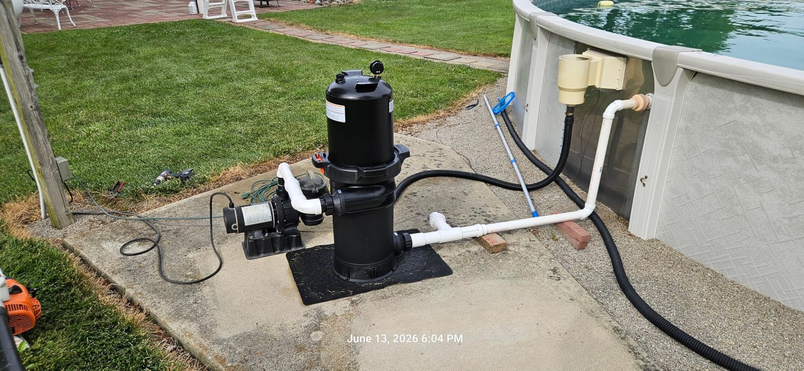 VEVOR 2026 Cartridge Pool Filter Tank & Element | Large 50Sq. Ft Cleaner System for Above Ground & Inground Pools | Compatible with Pumps 1/3 to 1 HP | Up to 2483 GPH | for Pools Up to 19866 Gallons customer photo 2
