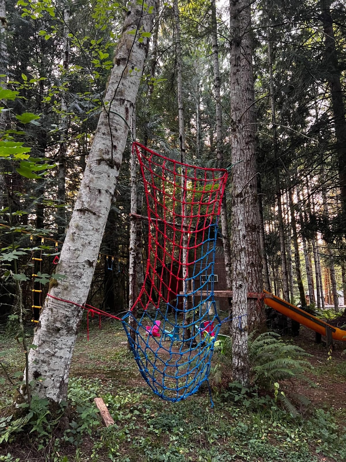 Climbing Cargo Net, Polyester Playground Climbing Net, Heavy Duty Large Military Climbing Net for Kids Outdoor, Kids Safety Protection Net, Rope Ladder, Jungle Gyms, Swingset, Treehouse customer photo 2