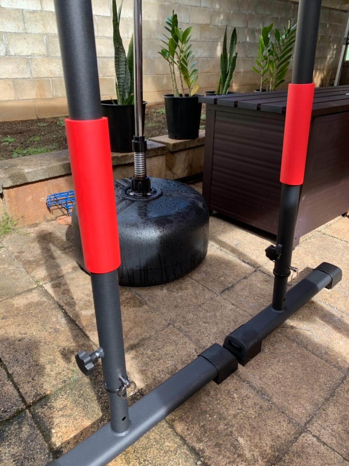 Sportsroyals Adjustable Dip Bar Station, Heavy Duty Parallette & Parallel Bars, 400LBS Stable Dip Stands for Home Gym, Calisthenics & Upper Body Workout Equipment customer photo 1