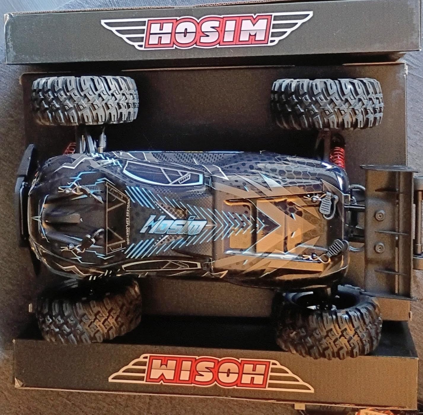 Hosim 1/10 Off Road RC Cars Fast 68KM/H, RTR Brushless RC Car for Adults | High Speed Monster Truck Hobby Remote Control Car, Waterproof RC Truck 4x4 All Terrain Buggy Toy Gift for Boys Age 8+ customer photo 1