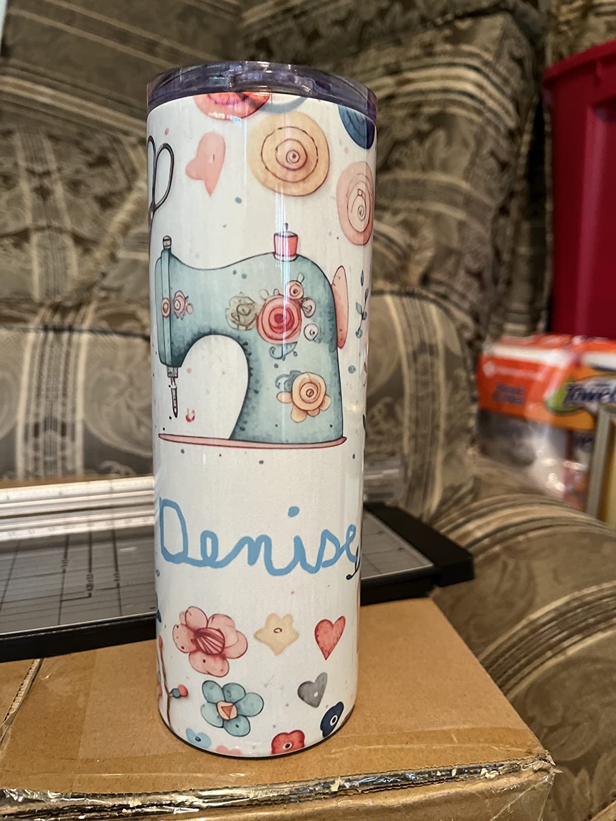 VEVOR Tumbler Heat Press Machine, 11-30oz Mug Press, Heat Up Fast and Even, Tumbler Press with Sublimation Paper, Tape and Gloves, Temp and Time Setting, for Sublimation Tumblers, Cups, Mugs, Green customer photo 2