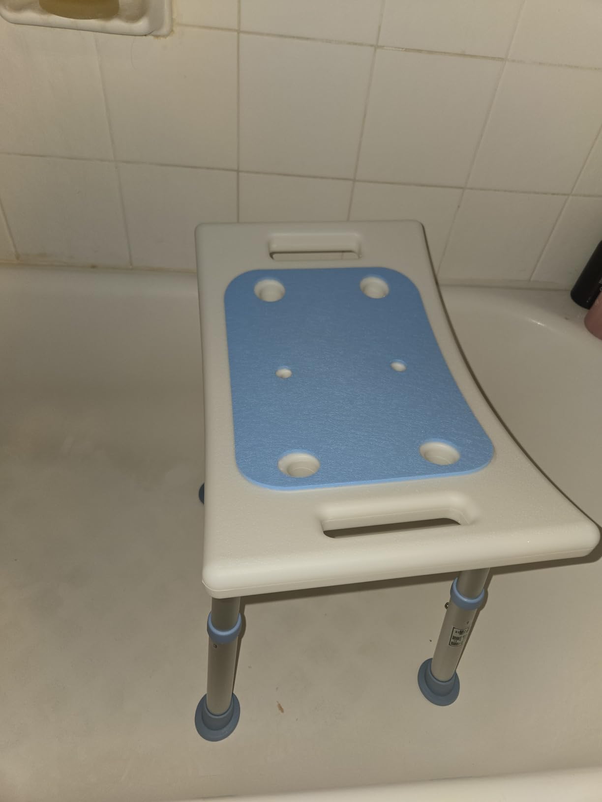 HOMLAND Shower Chair for Inside Shower, Adjustable Height Shower Stool customer photo 1