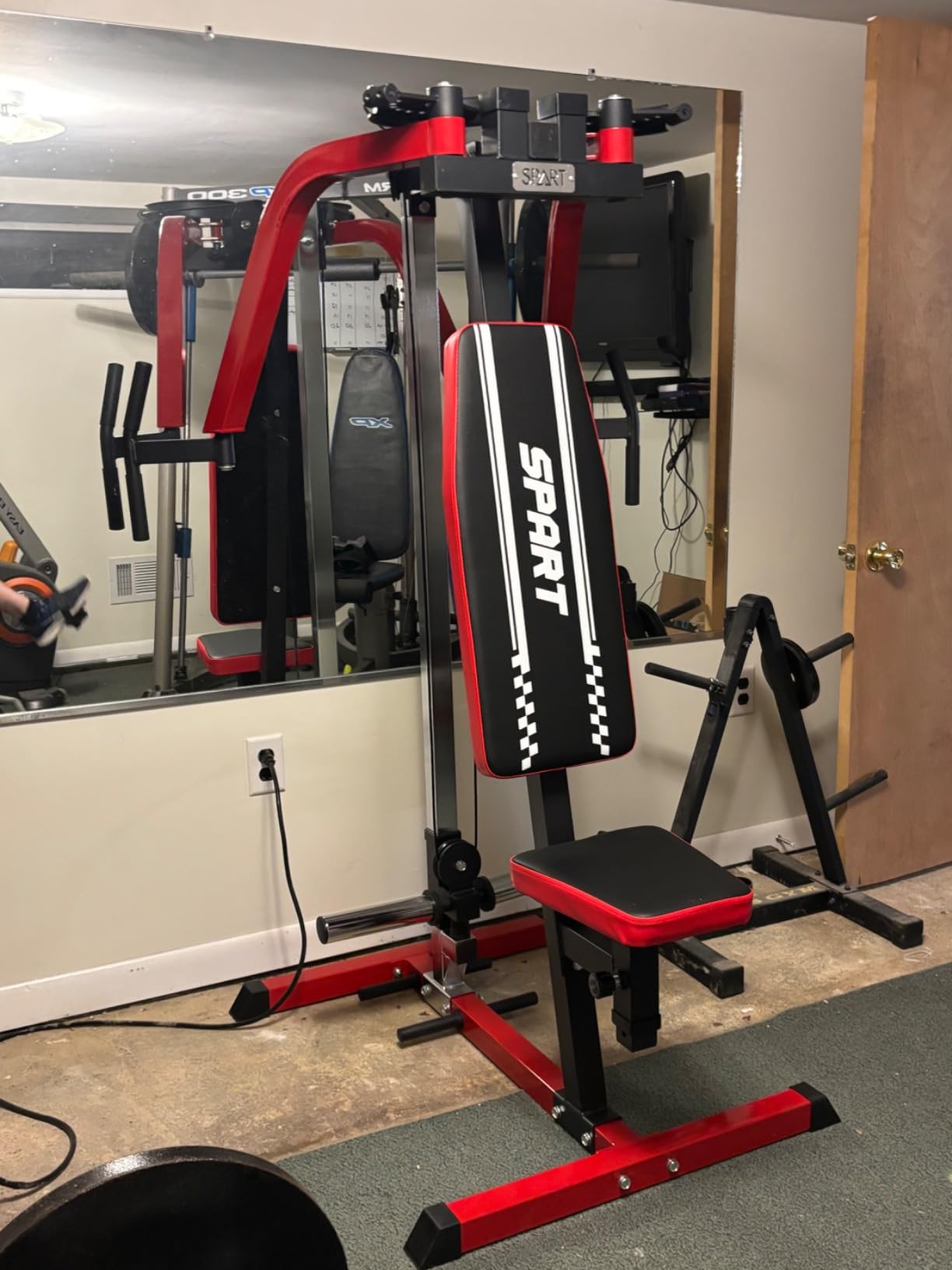 SPART Adjustable PEC Fly and Reverse Delt Machine, 600LBS Plate Loaded Rotary Upper Body Special Machine with Bend Pegs for Chest, Back and Shoulder Training Workouts for Home Gym customer photo 1