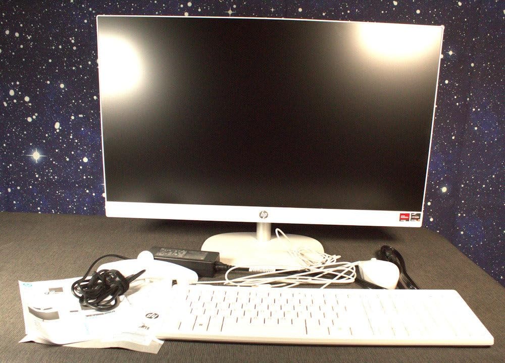 HP 27 inch All-in-One Desktop PC, FHD Display, AMD Ryzen 7 7730U, 32 GB RAM, 1 TB SSD, AMD Radeon Graphics, Windows 11 Home, 27-cr0012 (2024) customer photo 1