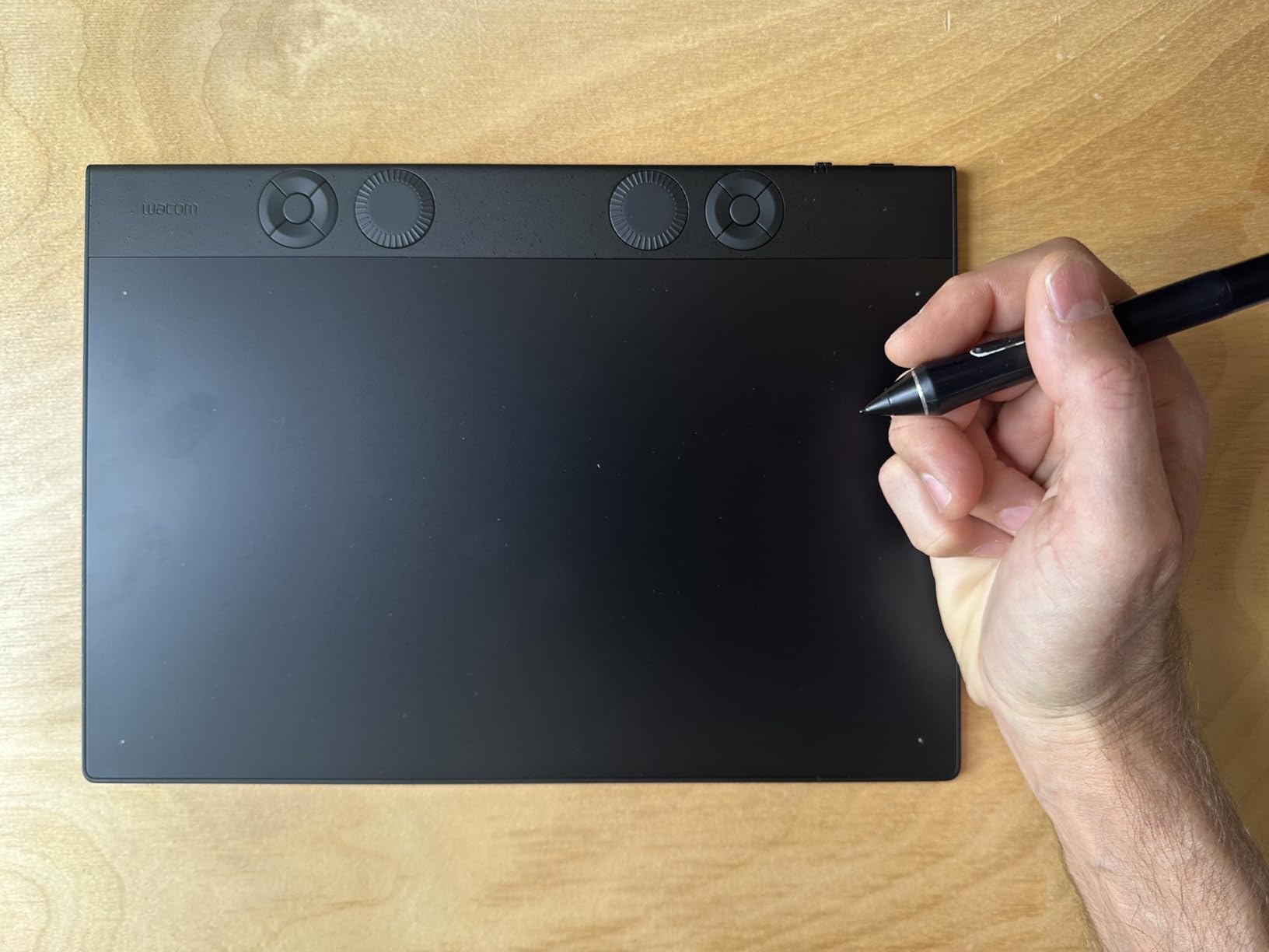 Wacom Intuos Pro Medium, Bluetooth Graphic Drawing Tablet with ProPen 3 | Premium professional pen tablet with ExpressKeys & Dials for shortcuts; ideal for animation, photo, video & 3D pros customer photo 1