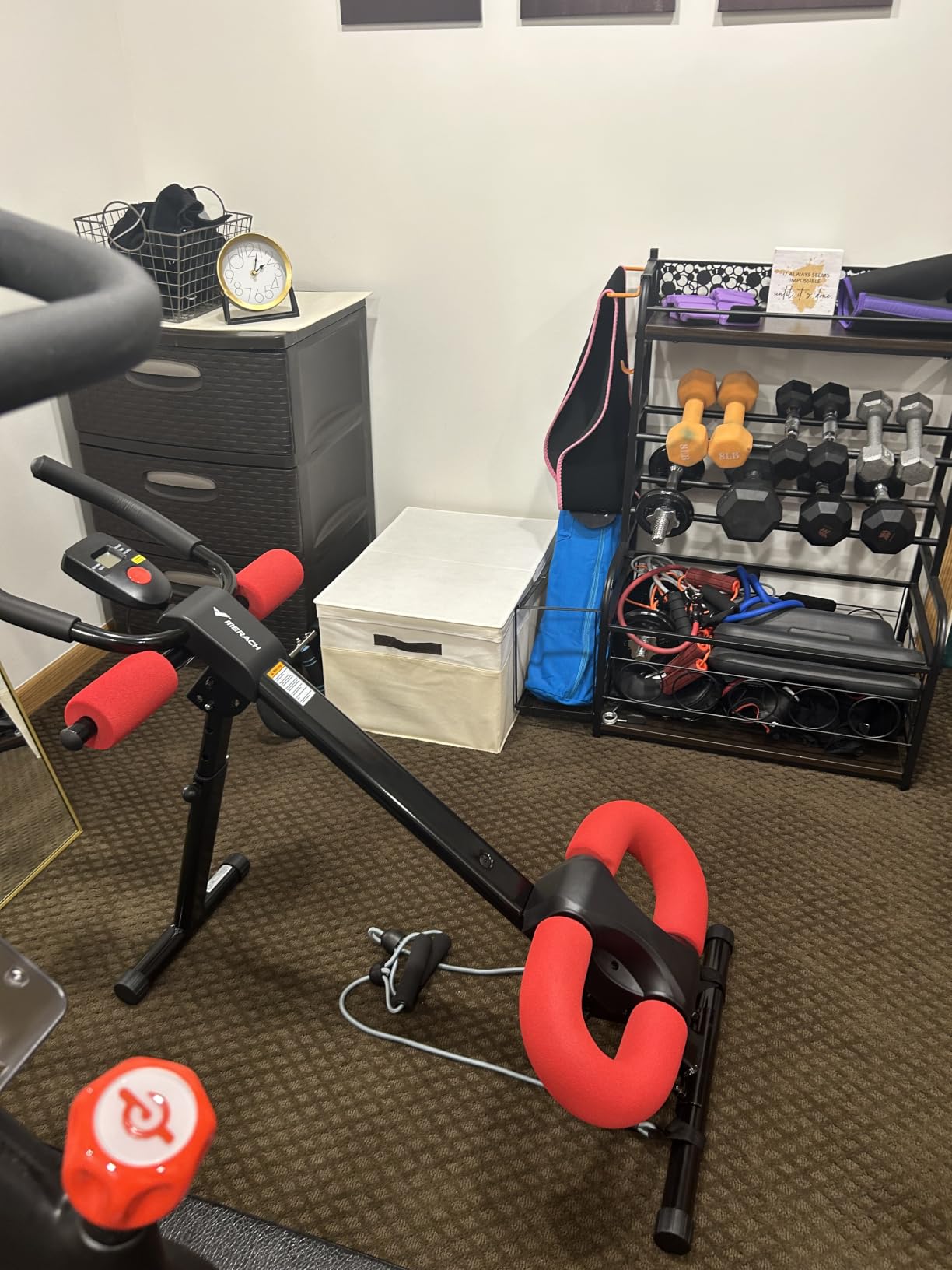MERACH Ab Machine, Ab Workout Equipment, Adjustable Ab Trainer Machine customer photo 1