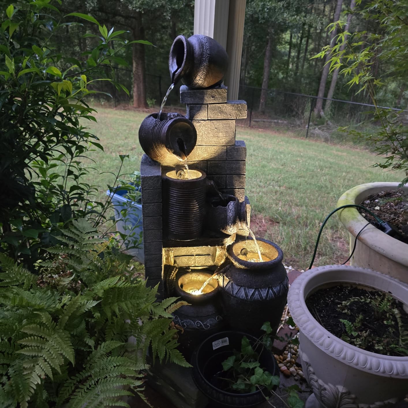 40''H 6-Tiers Fountain Outdoor, Water Fountains and Waterfalls customer photo 2